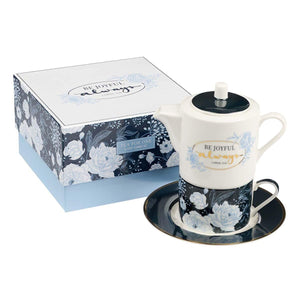 Be Joyful Always 1 Thessalonians 5:16 Tea for One Tea Set