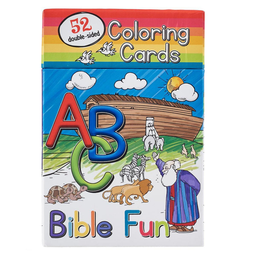 52 ABC Bible Fun Coloring Cards for Kids