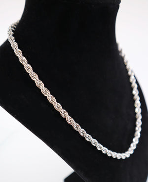 Stainless Steel Twist Chain Rope Necklace