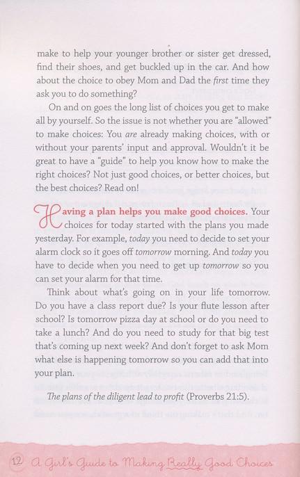 A Girl's Guide To Making Really Good Choices - Elizabeth George