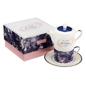 Be Still Psalm 46:10 Tea for One Set