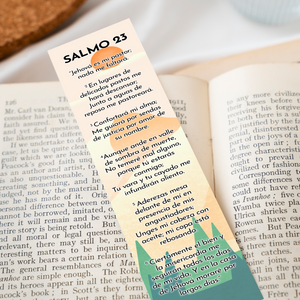 Spanish Christian Bookmark with Bible Verse (Psalm 23) | Marcapaginas en Español con el Salmo 23 (8X2in.)