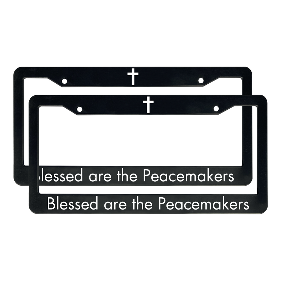 Blessed are the Peacemakers | Christian License Plate Frame