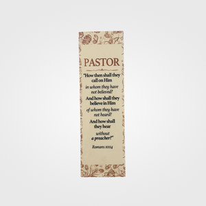 Pastor Appreciation Coffee Mug & Romans 10:14 Bookmark Gift Bundle