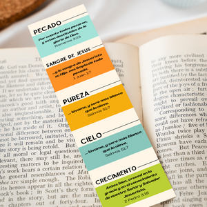 Spanish 7x1.5inch Christian Bookmark for Evangelism Churches in Packs | El Plan De Salvación