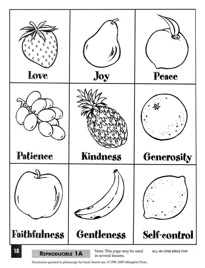 All-in-One Bible Fun: Fruit of the Spirit (Preschool edition)