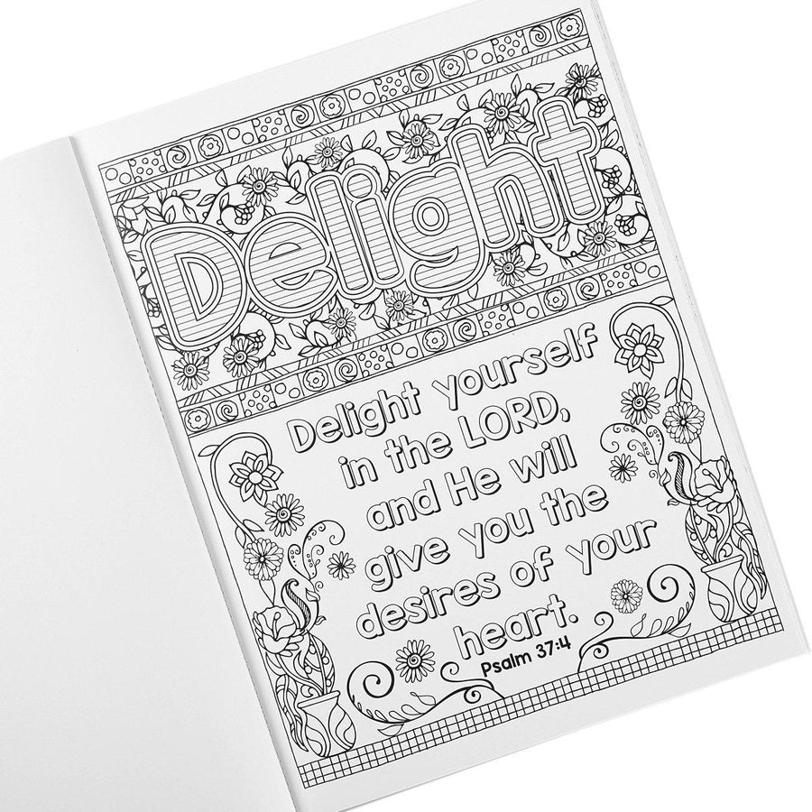 Letters to Live By Coloring Book