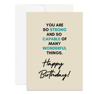 Mens Christian Happy Birthday Card for Christian Man