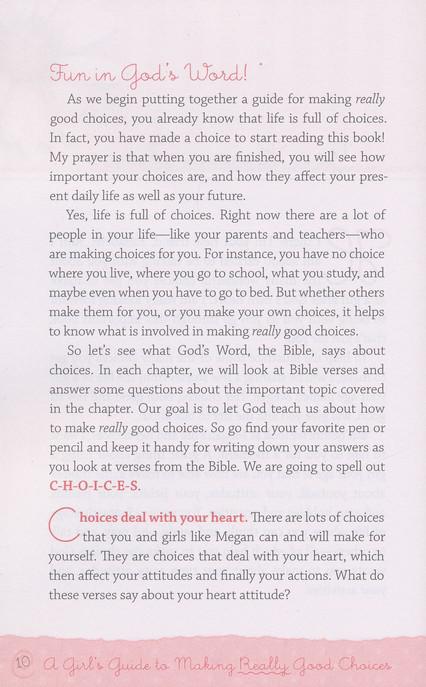 A Girl's Guide To Making Really Good Choices - Elizabeth George