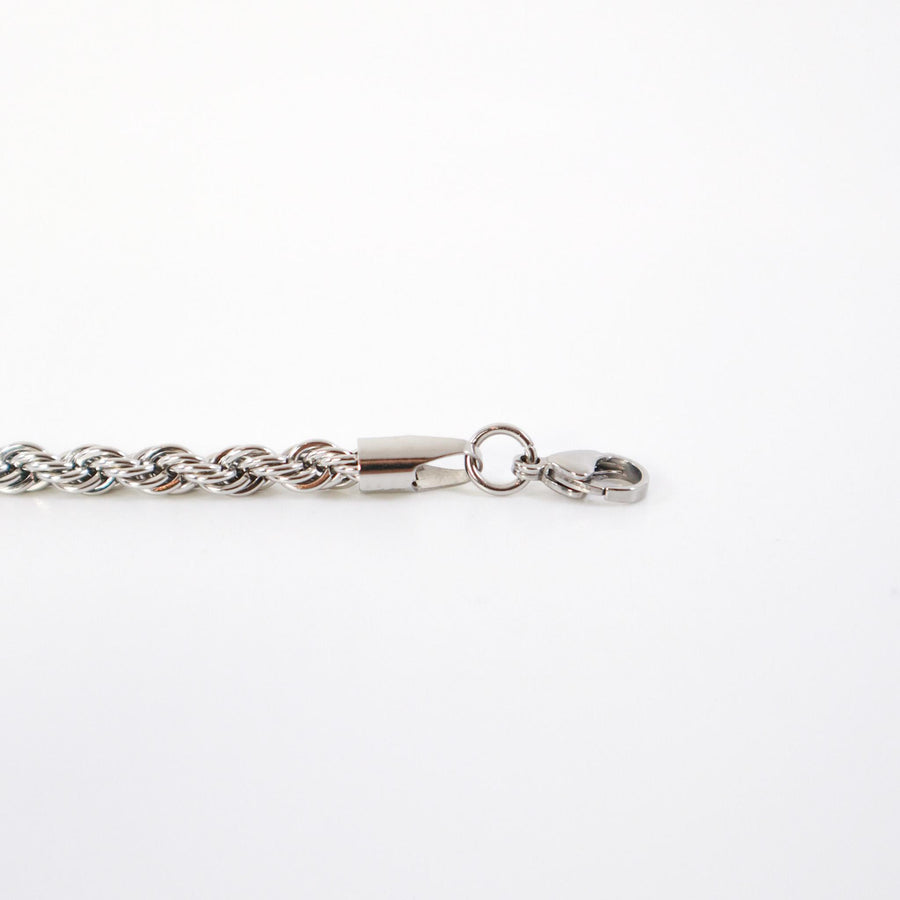 Stainless Steel Twist Chain Rope Necklace