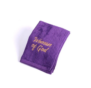 Woman Of God Purple Towel