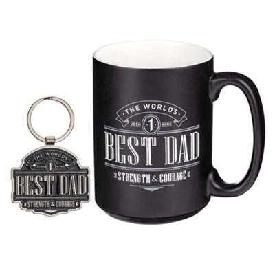 The World's Best Dad Mug & Keyring Gift Set