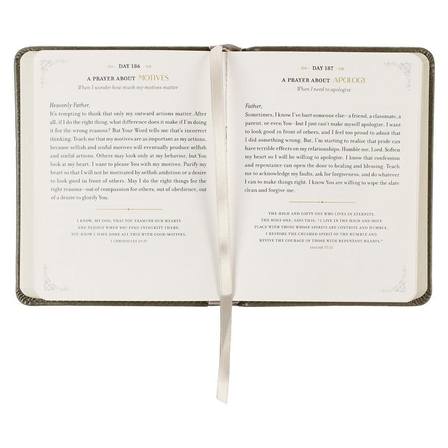 Daily Prayers for Graduates Gray Faux Leather Devotional (One Minute Devotions)