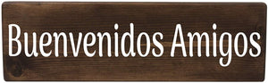 Buenvenidos Amigos Spanish Wood Decor