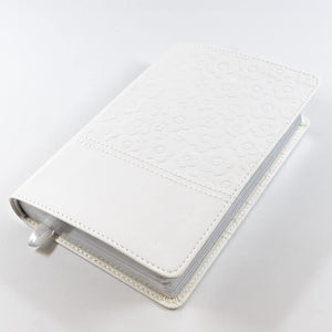 Personalized NIV The Flower Girl Bible White Imitation Leather