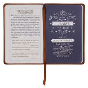 101 Devotions for Men 1 Timothy 6:11 Brown Faux Leather Devotional