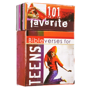 101 Favorite Bible Verses for Teens Cards Boxed Cards