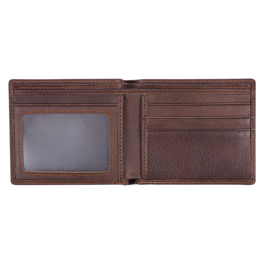 Wings Like Eagles Isaiah 40:31 Dark Brown Genuine Leather Wallet