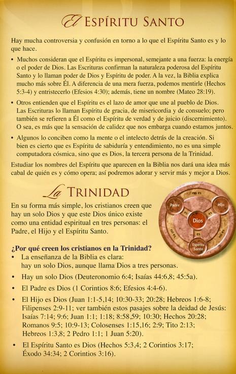 Nombres del Espíritu Santo, Pamfleto (Names of the Holy Spirit Pamphlet)