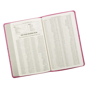 Personalized Bible Custom Text Your Name KJV Gift Edition Pink Faux Leather King James Version