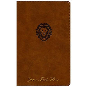 Personalized Custom Text Your Name NKJV Thinline Bible Youth Edition Leathersoft Brown Red Letter Edition Comfort Print