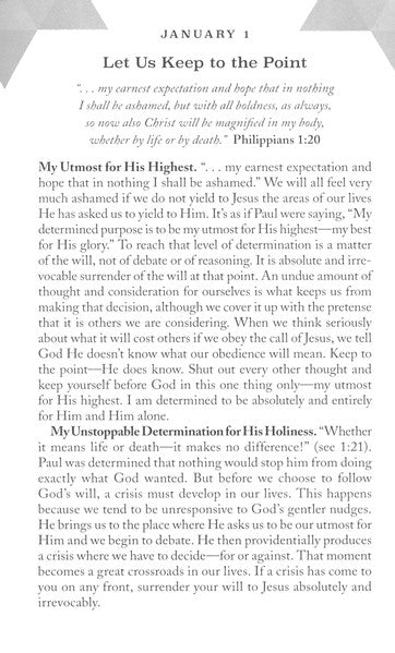 My Utmost For His Highest Updated Edition - Oswald Chambers