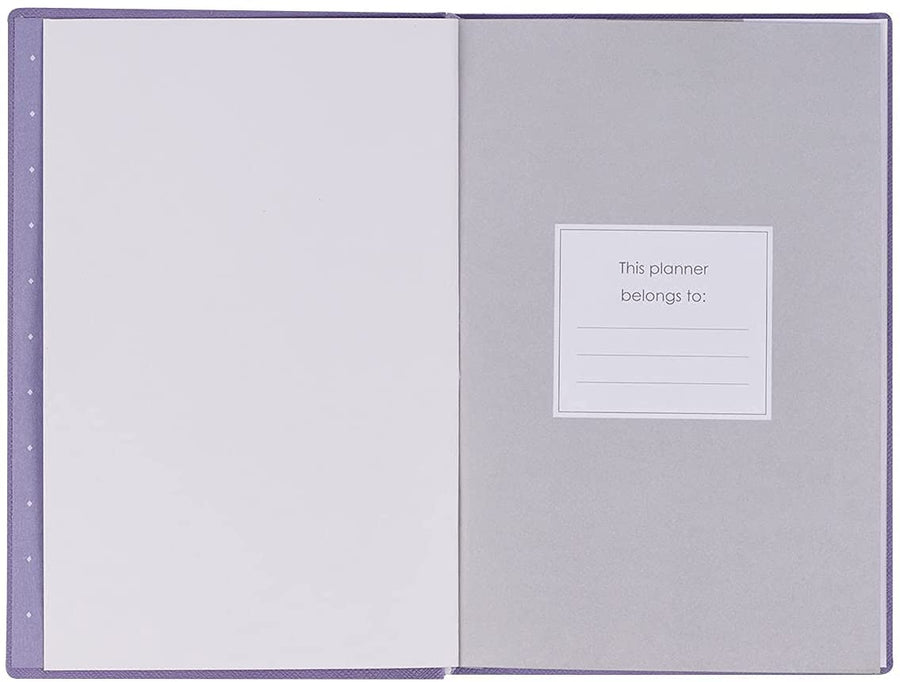 Personalized 2022 His Grace is Sufficient Purple Faux Leather My Yearly Planner - 2 Corinthians 12:9