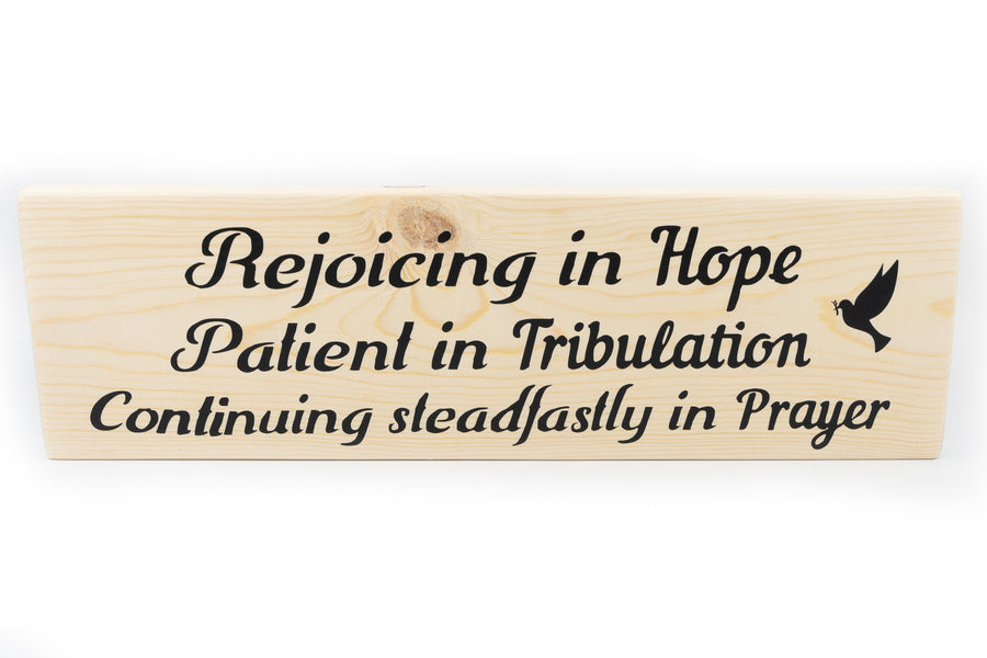 Continuing Steadfastly In Prayer Wood Decor