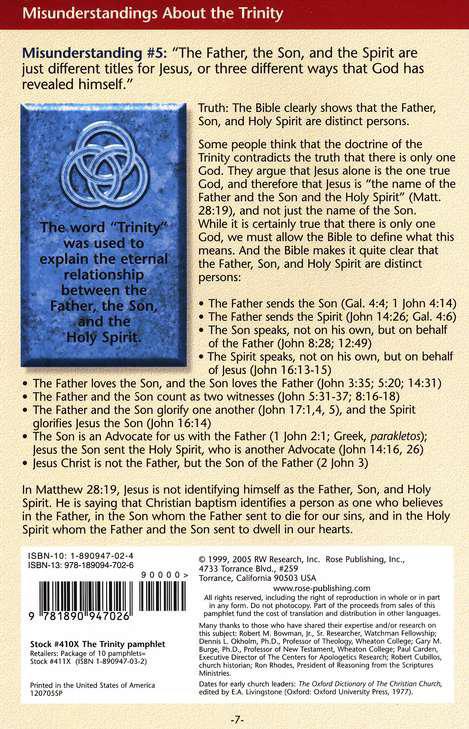 The Trinity Pamphlet