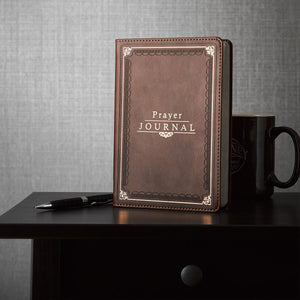 The Lord's Prayer Matthew 6: 9-13 Brown LuxLeather Prayer Journal