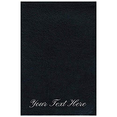 Personalized NIV Life Application Study Bible Large Print Bonded Leather Black