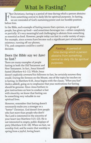 What the Bible Says About Fasting Pamphlet