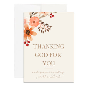 Ministry Appreciation Card for Pastor, Minister, Church Staff, Volunteers, Ministry Appreciation Gift Card for Ministers