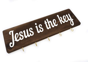 Jesus Is The Key Wood Decor