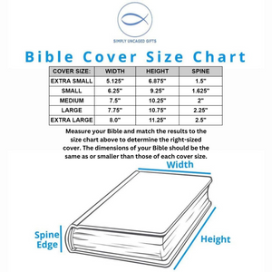 Serenity Prayer Two-tone Aqua Faux Leather Personalized Bible Cover for Women