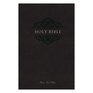 Personalized NIV Comfort Print Holy Bible Soft Touch Edition Leathersoft Black New International Version