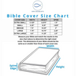 Load image into Gallery viewer, Forro Símil Cuero Placa Fe Café Personalized Bible Cover for Women
