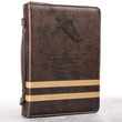 Load image into Gallery viewer, Two-Tone Stripe Isaiah 40:31, Faux Leather Bible Cover (Medium) [Hardcover]
