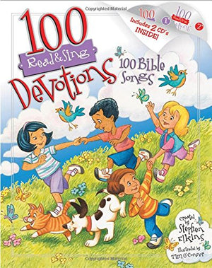 100 Devotions, 100 Bible Songs (Read & Sing)