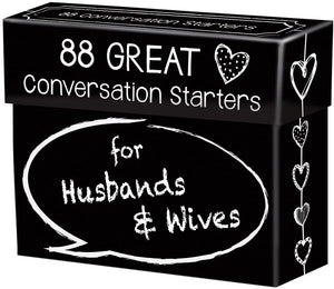 88 Great Conversation Starters for Husbands & Wives Boxed Cards