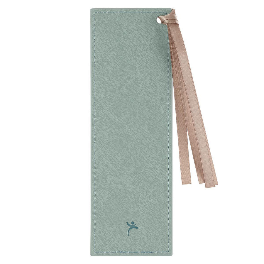 Live by Faith 2 Corinthians 5:6-7 Teal Faux Leather Bookmark