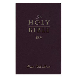 Personalized ESV Gift and Award Bible Imitation Leather Burgundy English Standard Version