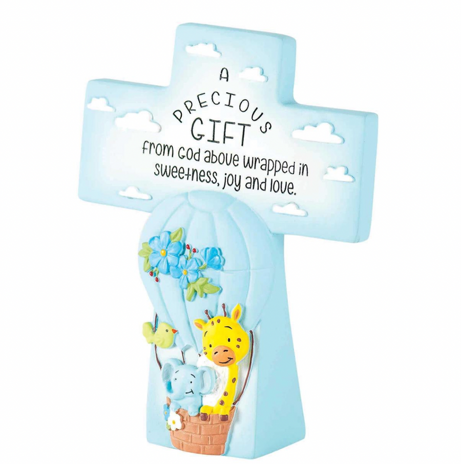 Precious Little One Resin Tabletop Cross