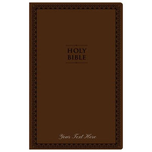 Personalized NIV Thinline Bible Large Print Brown