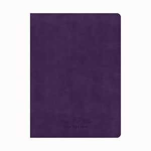 Personalized Custom Text Your Name KJV Holman Study Bible Plum LeatherTouch (Indexed)