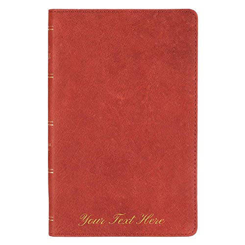 Personalized KJV Holy Bible Standard Bible Burgundy Top Grain Premium Leather Bible w/Thumb Index