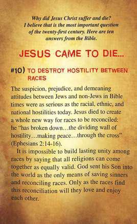 10 Reasons Jesus Came to Die (Pack of 25 Tracts)