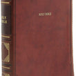 Load image into Gallery viewer, Personalized NKJV Reference Bible Super Giant Print Leathersoft Brown Thumb Indexed
