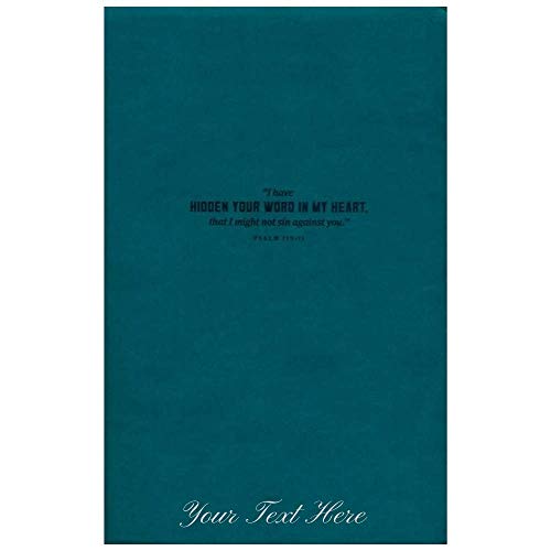 Personalized NLT Hidden in My Heart Scripture Memory Bible Soft Imitation Leather Teal