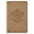 Load image into Gallery viewer, Standing Firm Tan Faux Leather Daily Devotional
